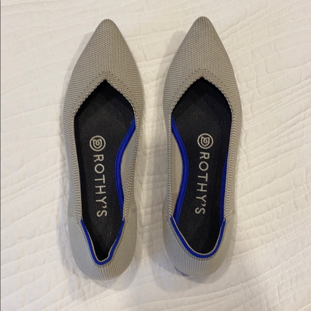 Rothy’s | The Point flats in Flax Birdseye